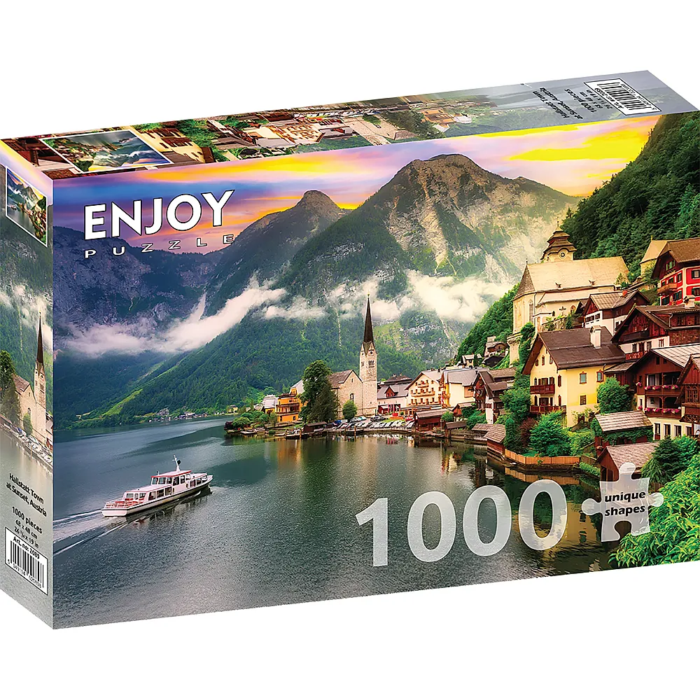Enjoy Puzzle Hallstatt bei Sonnenuntergang, �sterreich - 1000 Teile