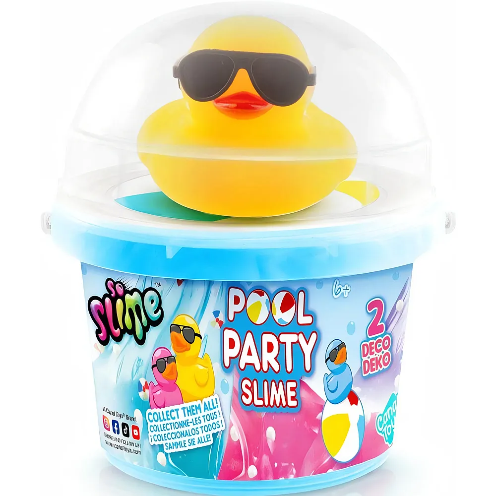 Canal Toys Slime Ducky Pool Party Eimer mit Gummi Ente