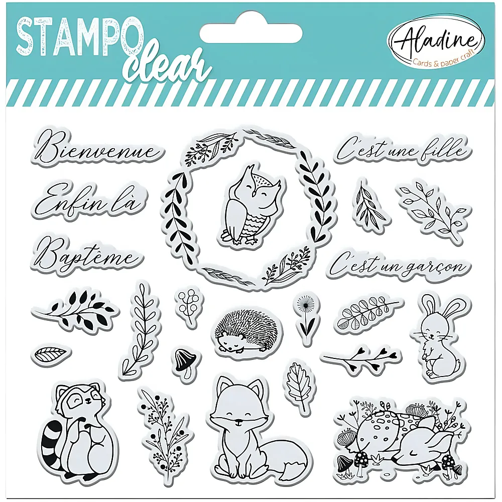 Aladine Stempel Clear Geburt - Franais