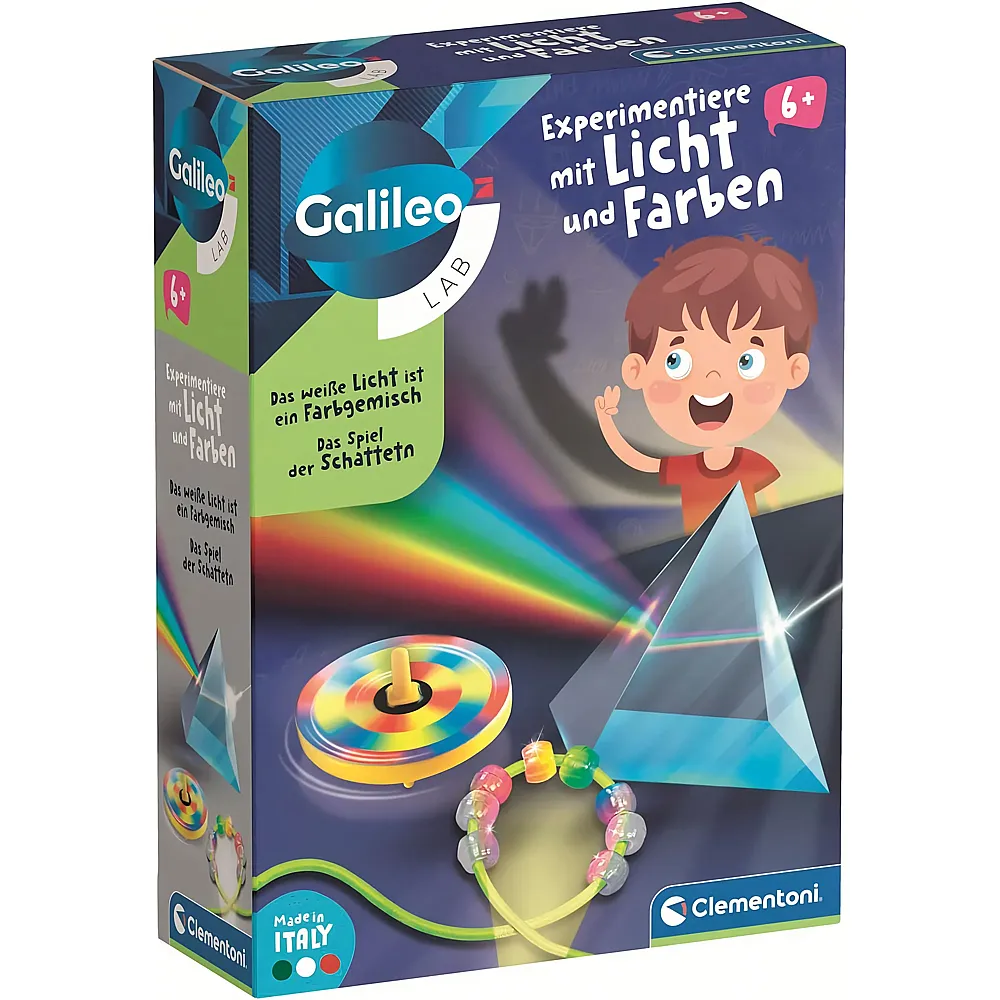 Clementoni Galileo Experimentiere mit Licht und Farben