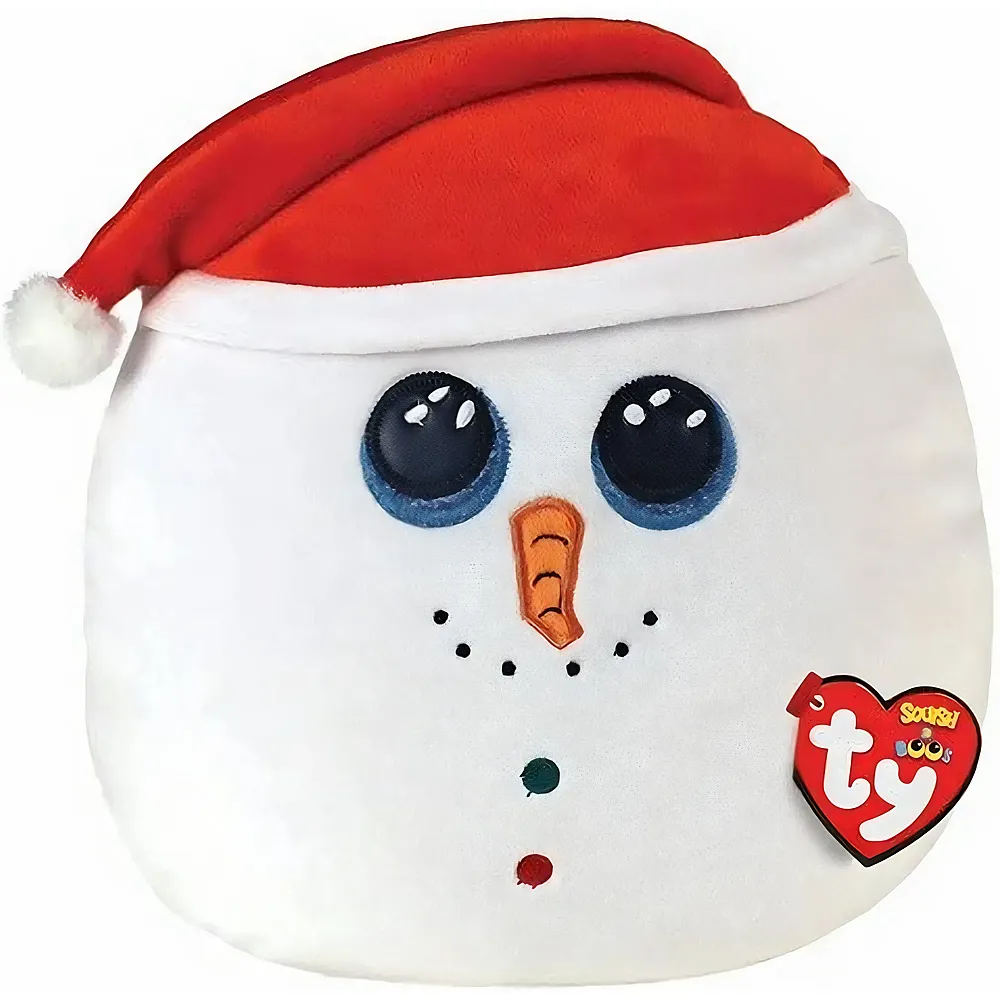 meinspielzeug - Ty Squishy Beanies Flurry der Schneemann 25cm | Diverse Tiere Pl�sch