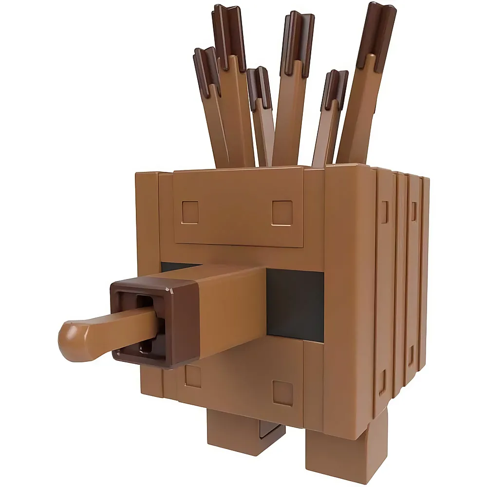Mattel Figur de accin Golem de Madera del videojuego Minecraft Legends  Ms de 3 a�os