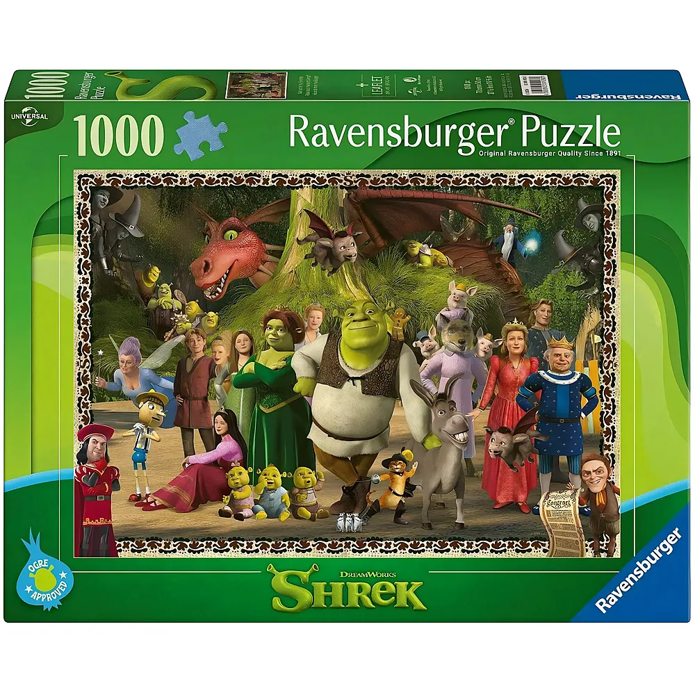 Ravensburger Puzzle Shrek Evergreen - 1000 pezzi