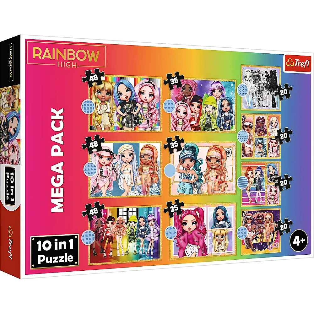 Trefl Puzzle 10in1 Mega Pack Rainbow High