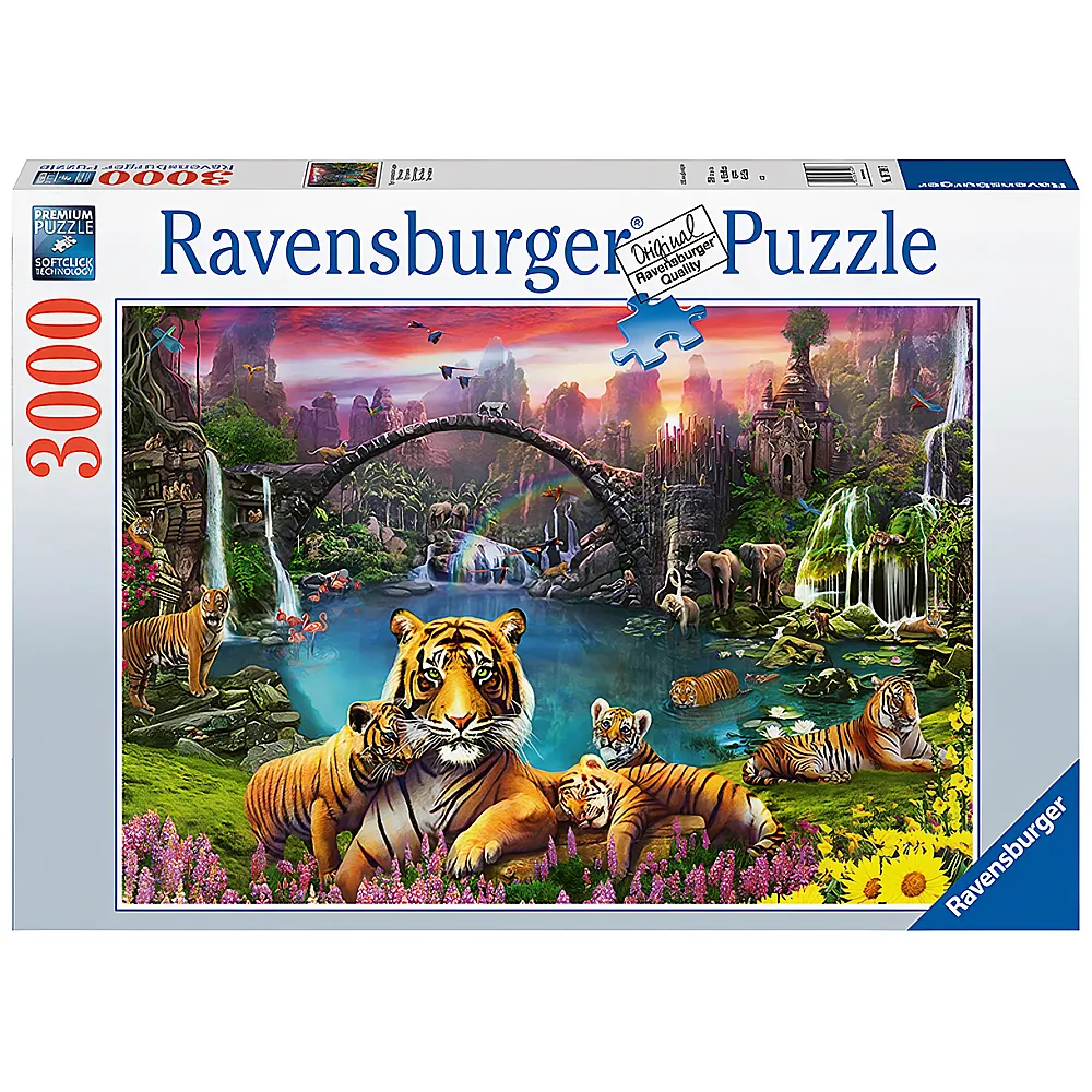 Ravensburger Puzzle Tiger in paradiesischer Lagune 3000Teile