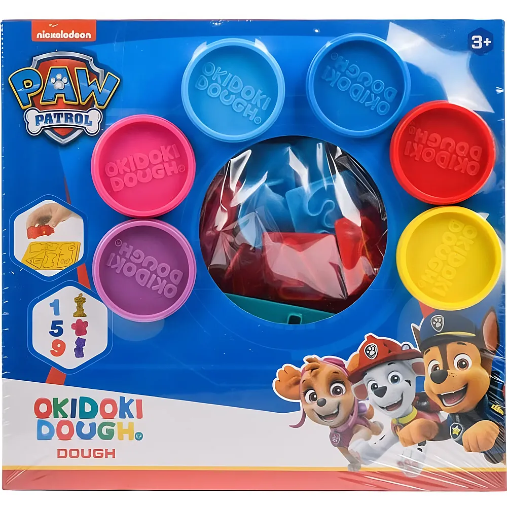 Canenco Paw Patrol OkiDoki Clay Playset  Formen und Zahlen