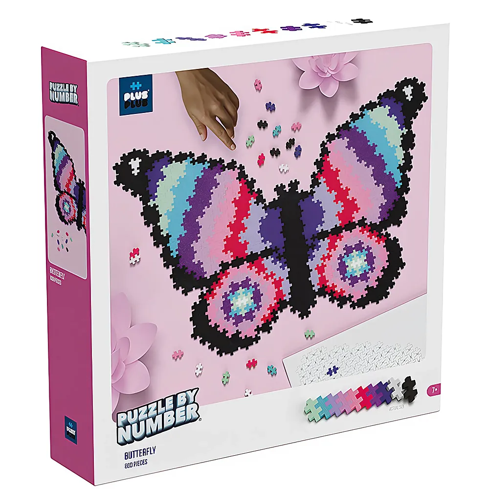 Plus-Plus Basic Bausteine Puzzle Schmetterling 800Teile