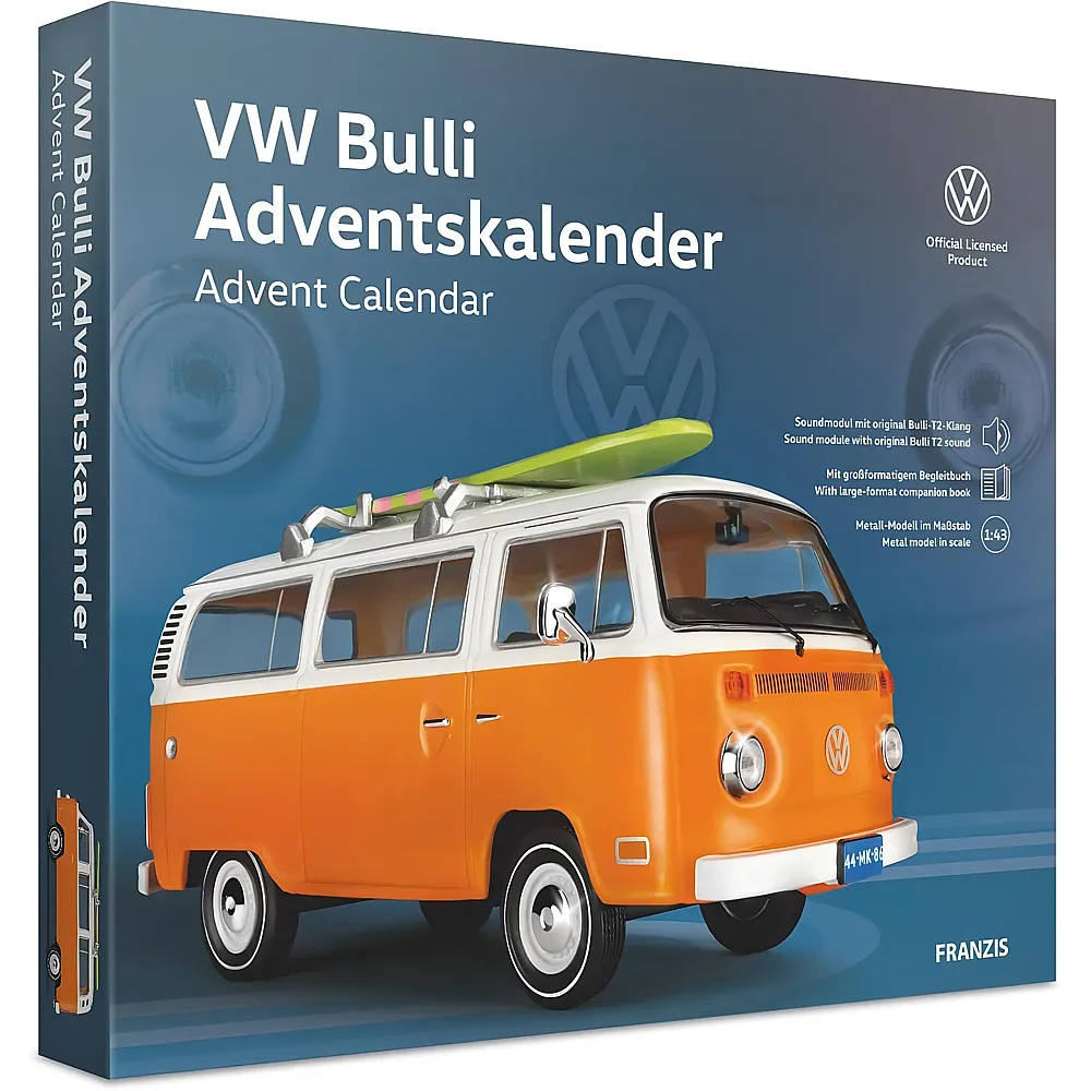 Franzis Modellfahrzeug Adventskalender VW Bulli