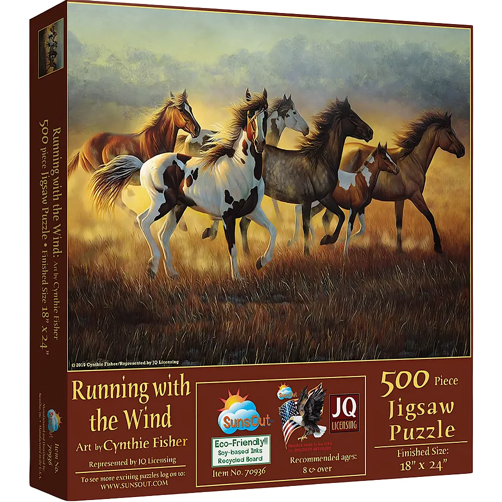 SunsOut Puzzle Cynthie Fisher Running with the Wind - 500 Teile