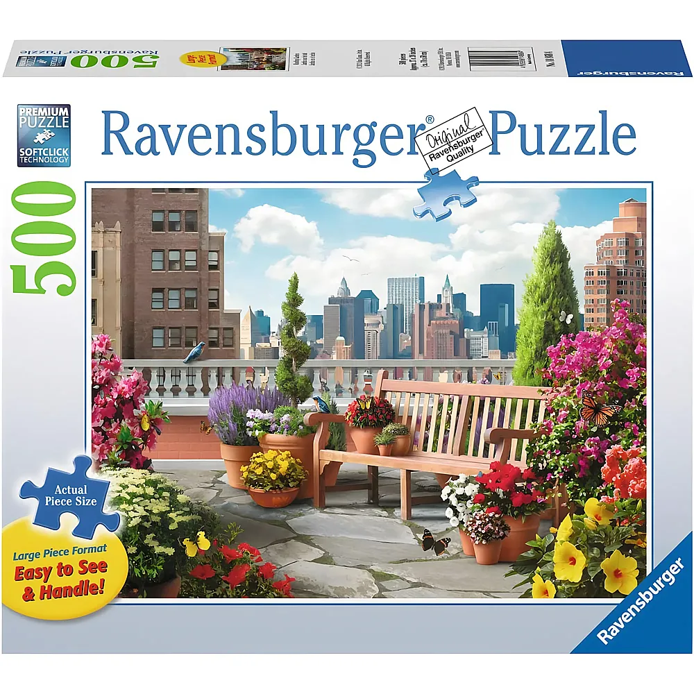 Ravensburger Puzzle Dachgarten - 500 Teile