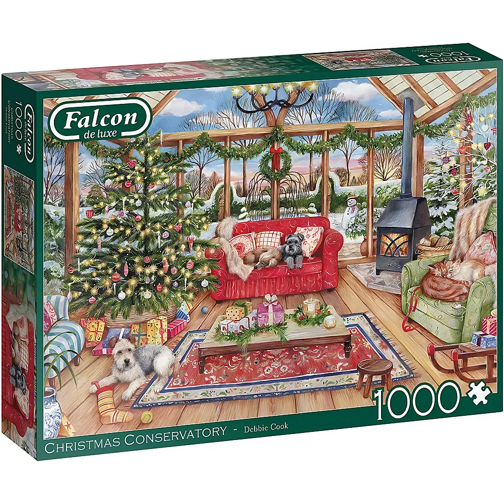 Falcon Puzzle Debbie Cook Christmas Conservatory - 1000 Teile