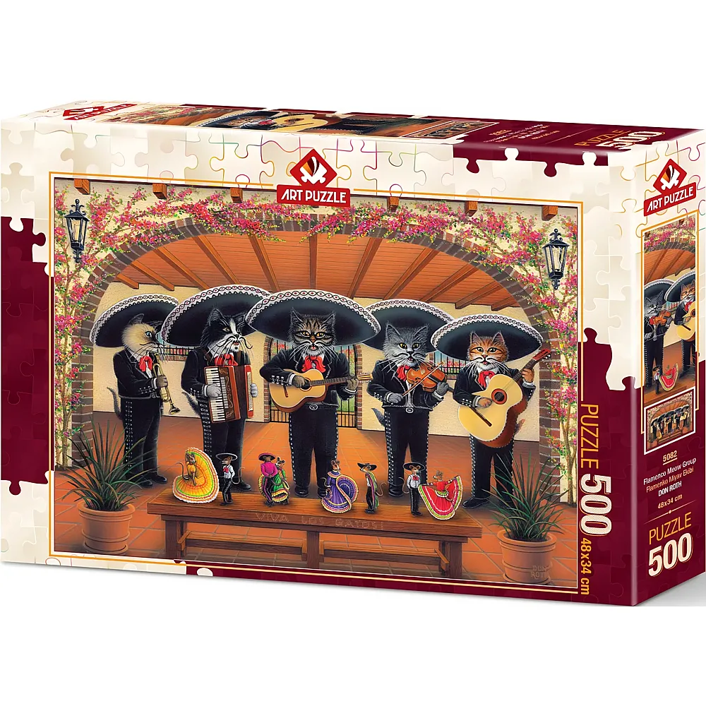 Art Puzzle Flamenco Meow Team - 500 Teile