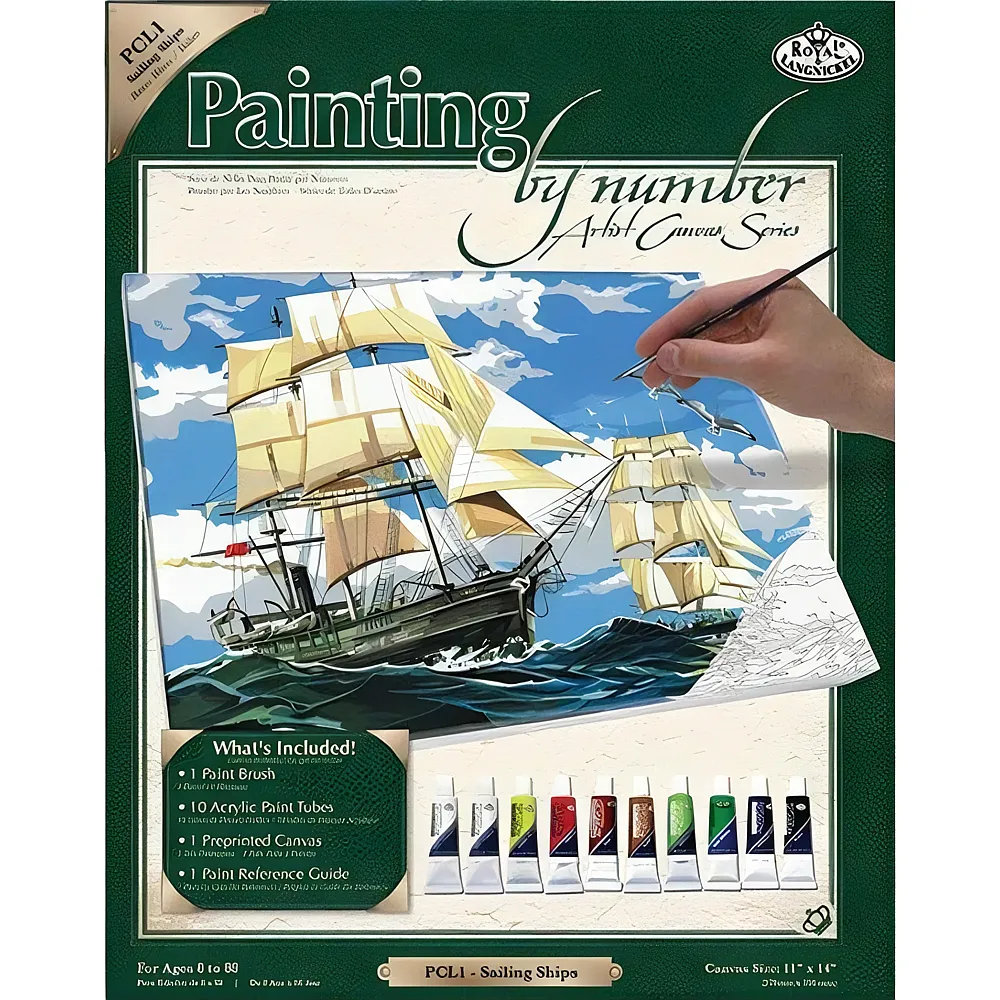 Royal & Langnickel R&l Pbn Artist Canvas Series GM Bateaux
