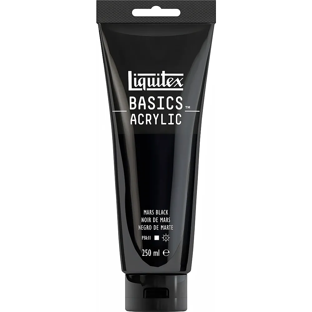Liquitex Lqx Basics Acrylfarbe 250ml Tube Marsschwarz