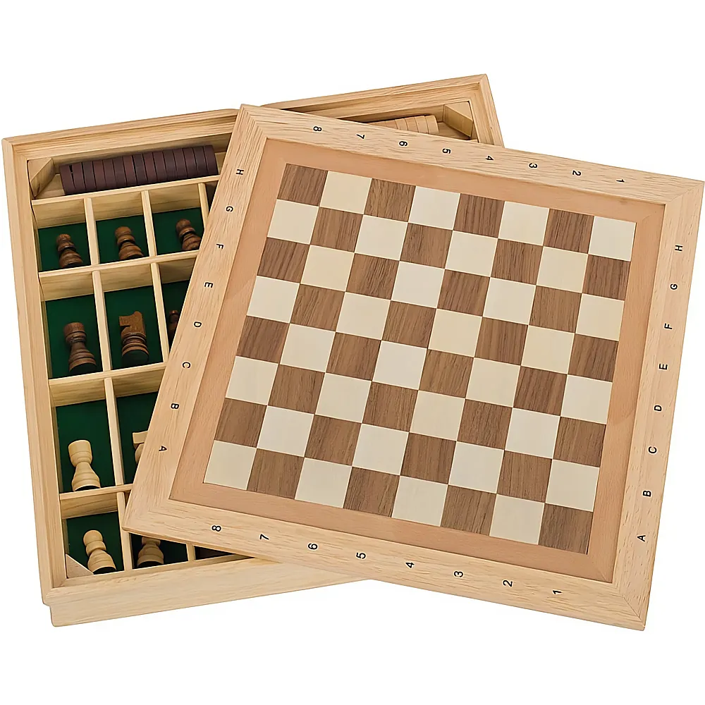 Goki Spiele-Set Schach, Dame und Mhle