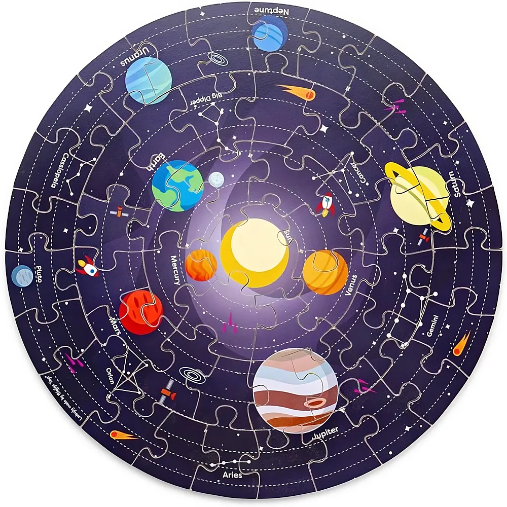 Bigjigs Puzzle Sonnensystem 50Teile