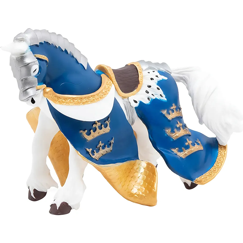 Papo Fantasy / Mittelalter Knig Arthurs Pferd Blau | Ritter & Drachen