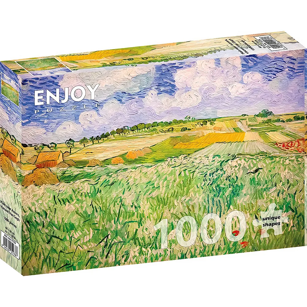 Enjoy Puzzle Vincent Van Gogh: Ebene bei Auvers - 1000 Teile