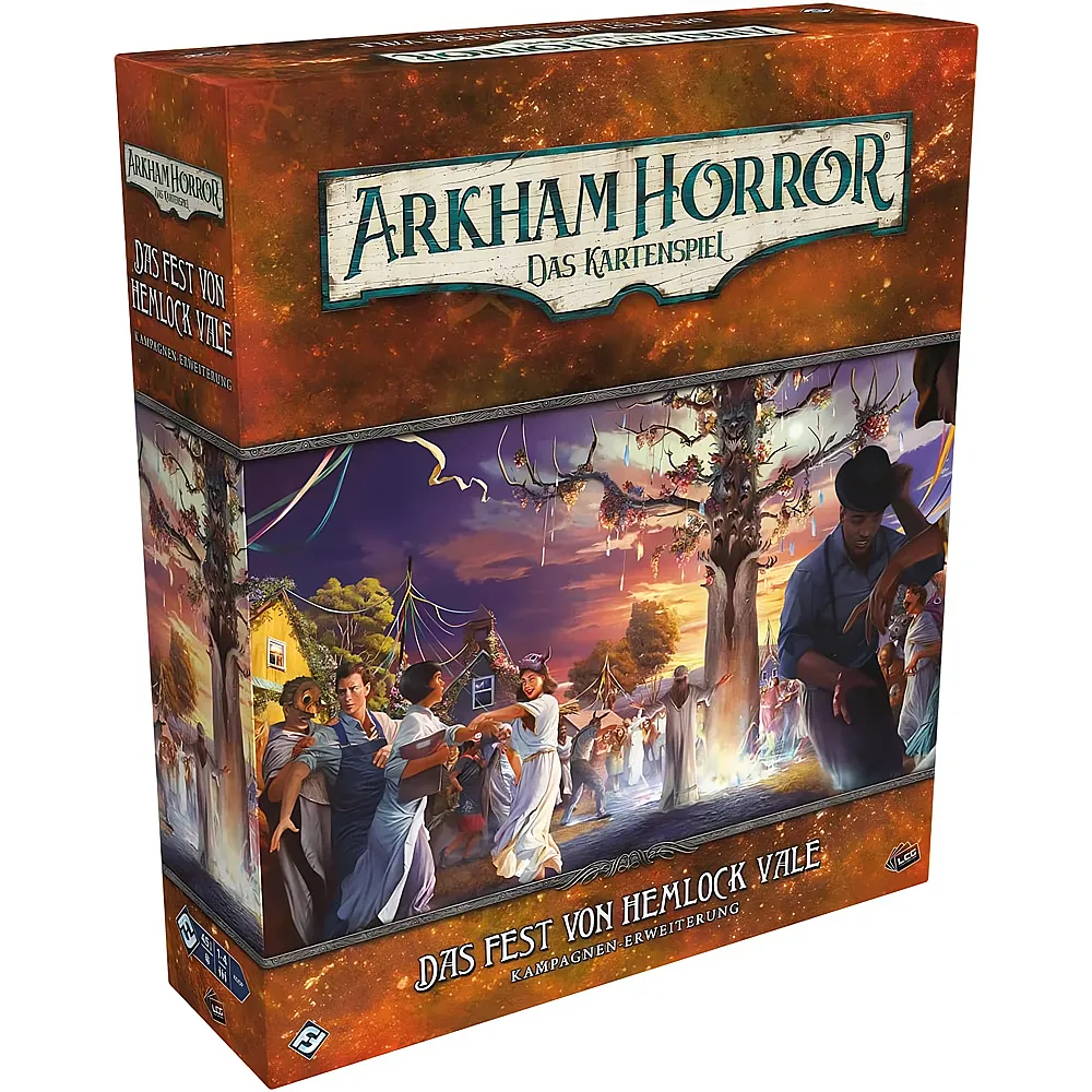Fantasy Flight Games Arkham Horror: LCG  Das Fest von Hemlock Vale, Kampagnen-Erweiterung, Expertenspiel, Kartenspiel, 1-4 Spieler, Ab
