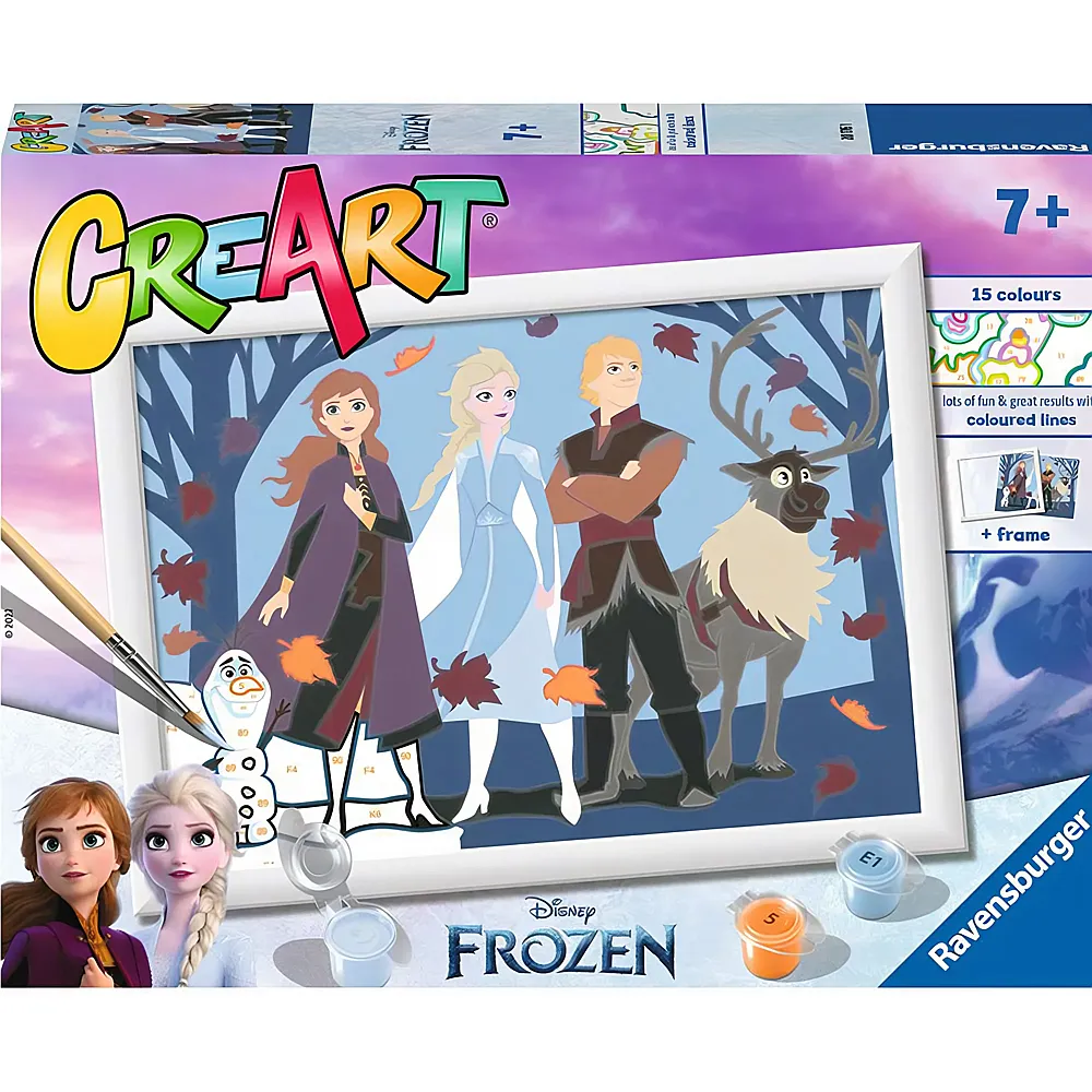Ravensburger CreArt Disney Frozen Beste Freunde | Malen nach Zahlen