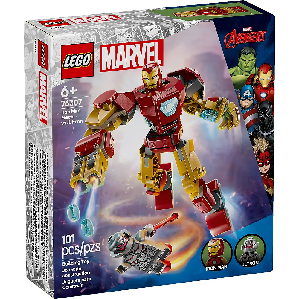 LEGO Marvel Super Heroes Avengers Iron Man Mech vs. Ultron 76307