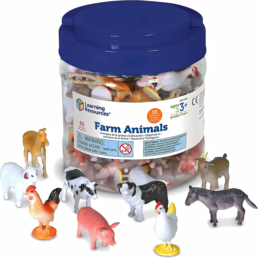 Learning Resources Bauernhof-Spielfiguren Set 60Teile