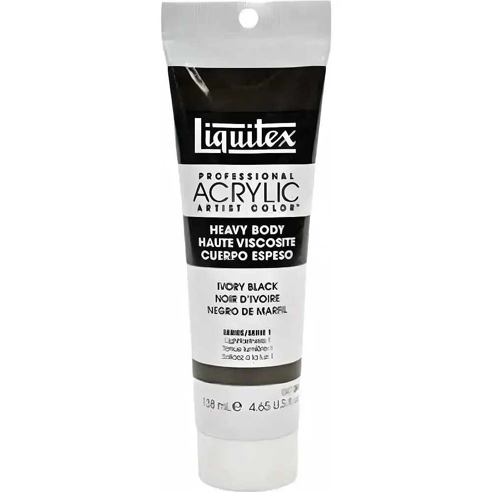 Liquitex Lqx Prof. Heavy Body Acrylfarbe 138ml Tube Elfenbeinschwarz