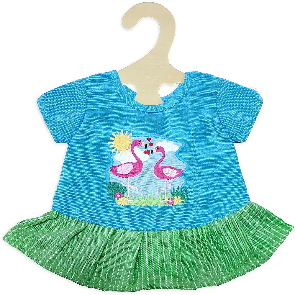 meinspielzeug - Heless Fair Trade Kleid Flamingo 28-35cm | Puppenkleider