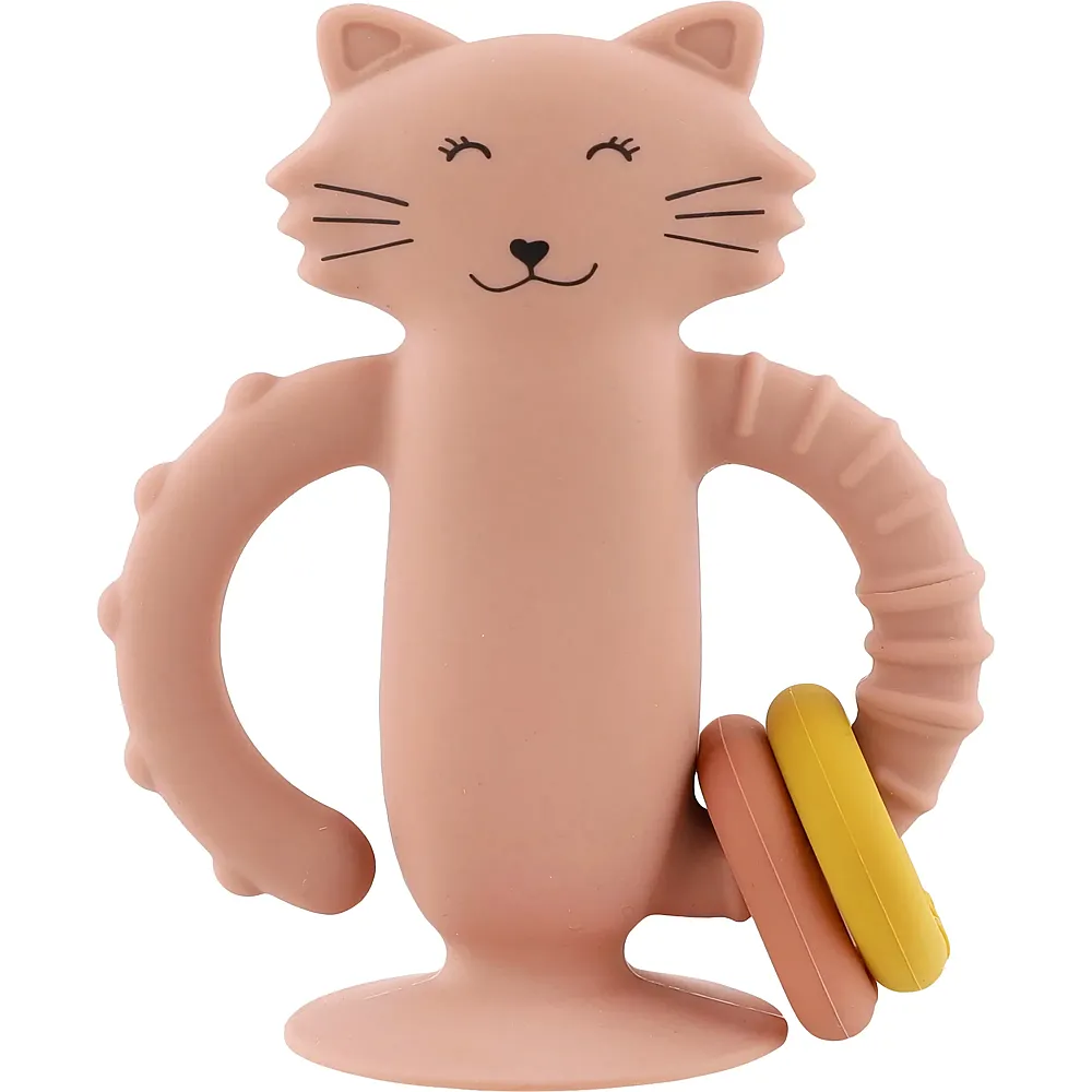 Trixie Sensorikspielzeug Silikon mit Saugnapf Katze