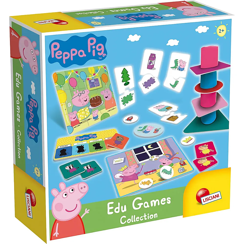 Lisciani Peppa Pig 10 Lernspiele mit Peppa