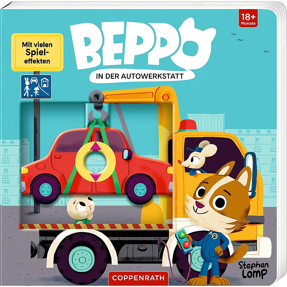 Coppenrath Beppo in der Autowerkstatt