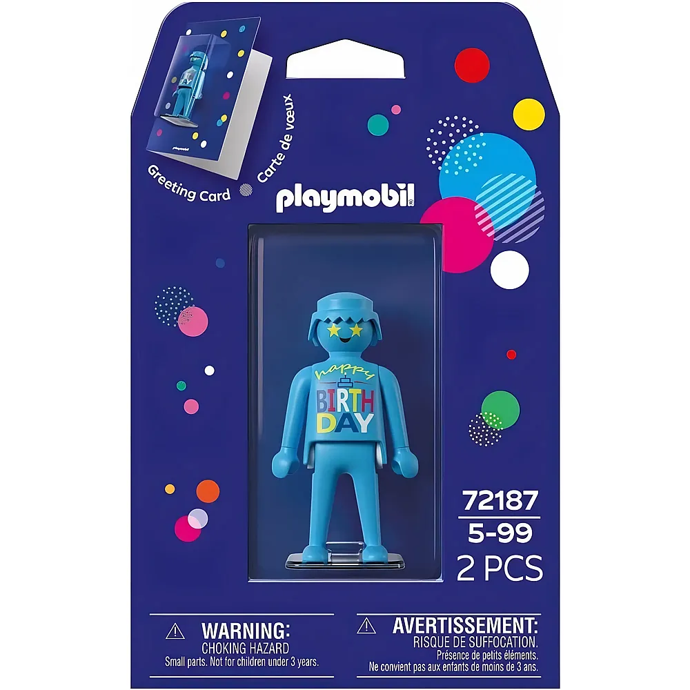 PLAYMOBIL Grusskarte Geburtstag 72187