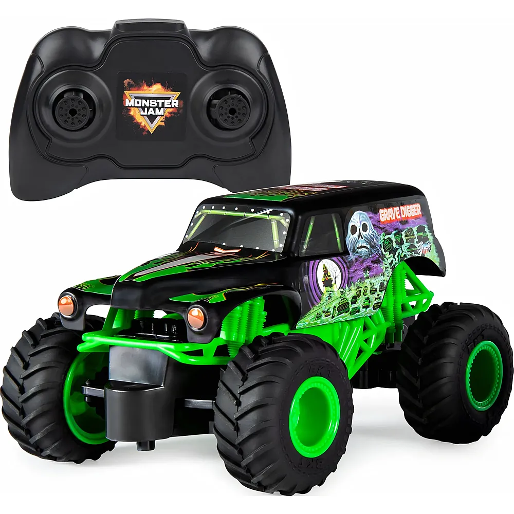 SPIN MASTER Coche Radio Control Grave Diggir RC Monster Jam 1/24