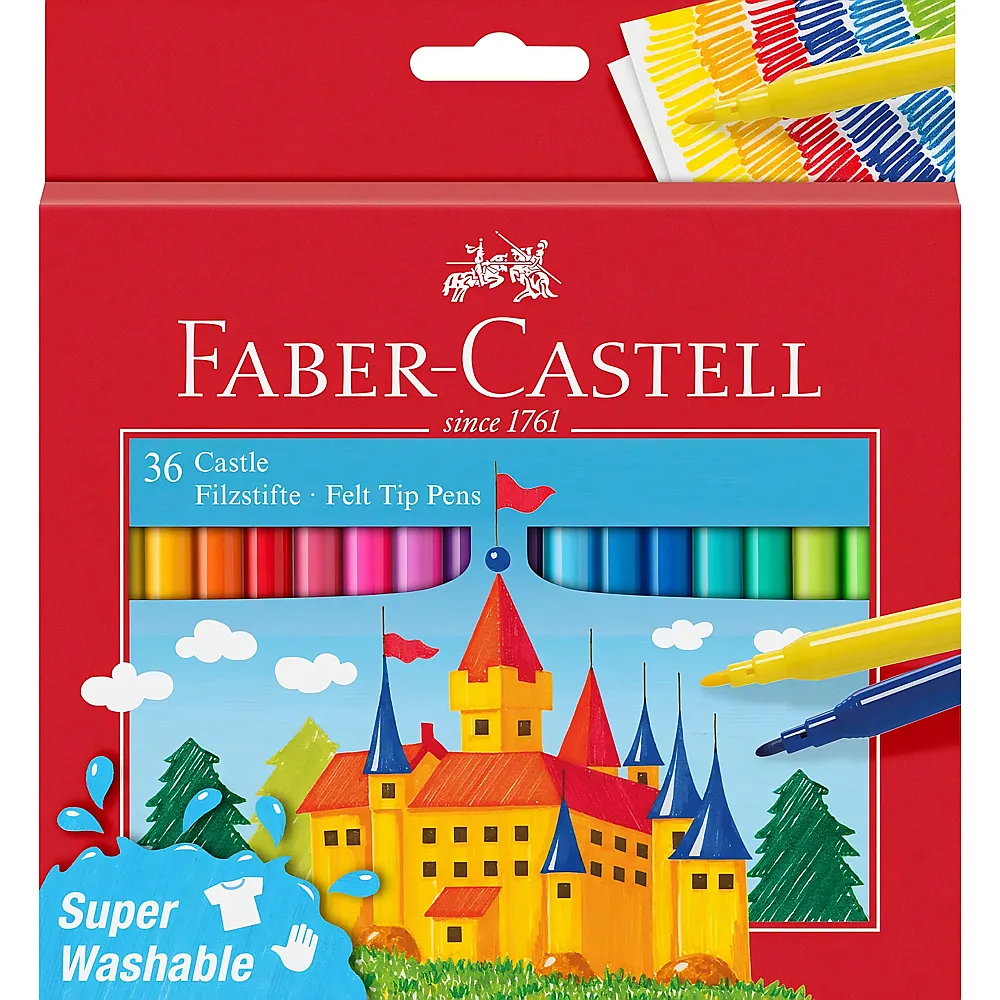 Faber-Castell Filzstift Castle im Kartonetui - 36 Teile