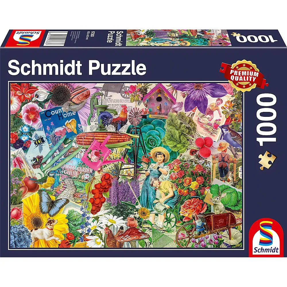 Schmidt Puzzle Happy Gardening 1000Teile