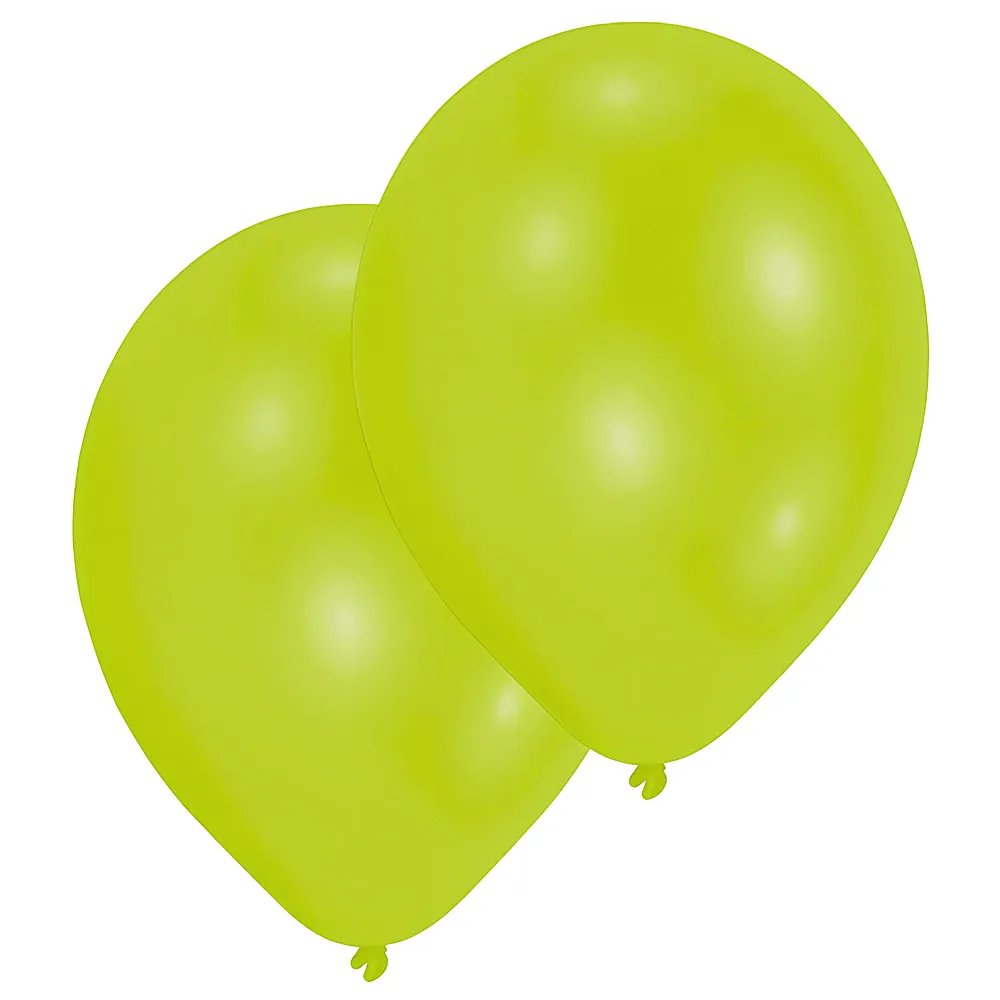 Amscan Ballone hellgrn 10Teile | Kindergeburtstag
