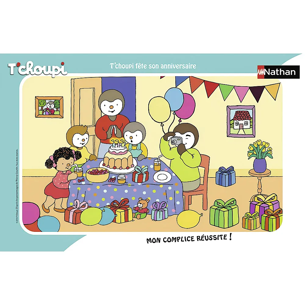 Nathan Puzzle Tchoupi - 15 Teile - Rahmenpuzzle