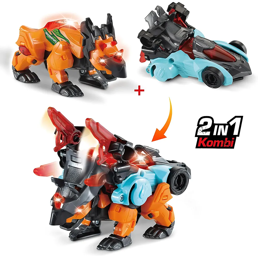 vtech Switch & Go Dinos Combo Triceratops DE
