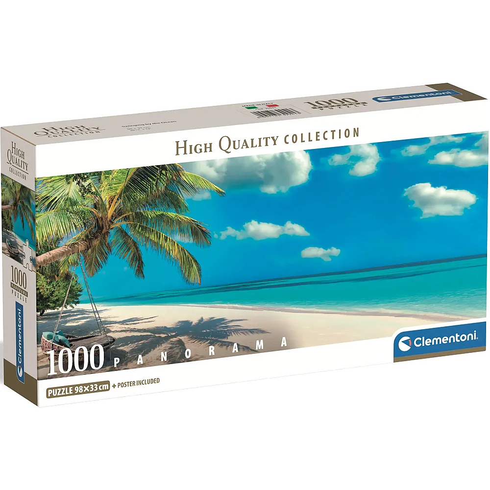 Clementoni Puzzle Panorama Schaukel am Strand - 1000 Teile
