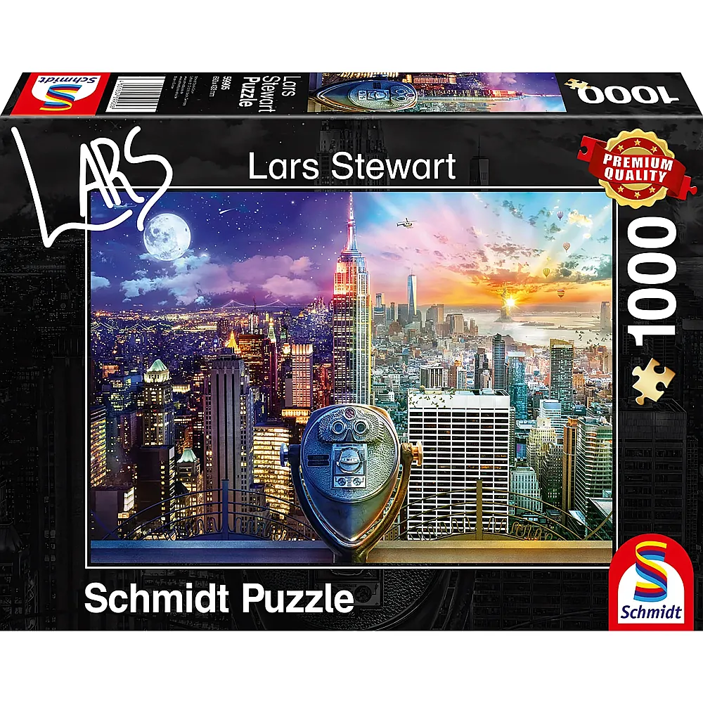 Schmidt Puzzle Lars Stewart New York, Night and Day 1000Teile