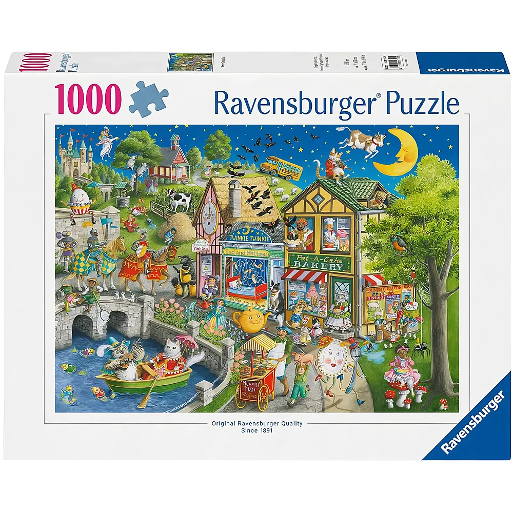Ravensburger Puzzle Mother Gooseville von Ingrid Slyder - 1000 Teile