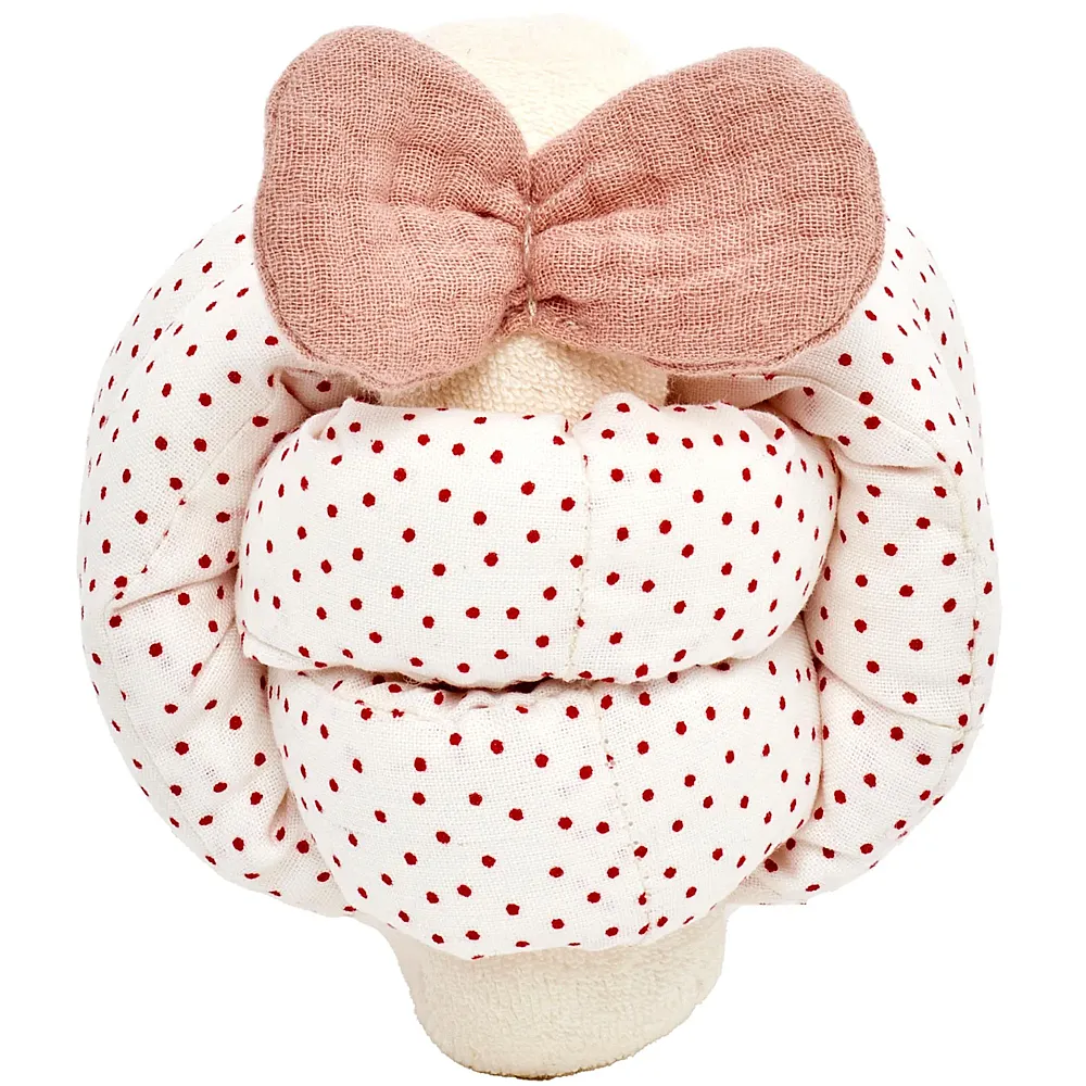 K�the Kruse Baby Knot Ball mit Glocke Ros� -  10 cm | B�lle & W�rfel
