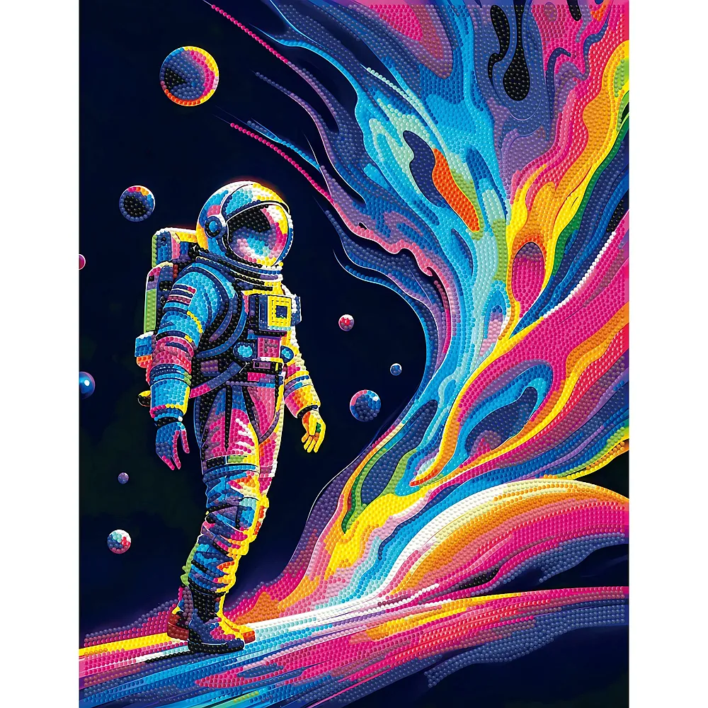 Diamond Dotz Diamond Painting Neon Astronaut Weltall