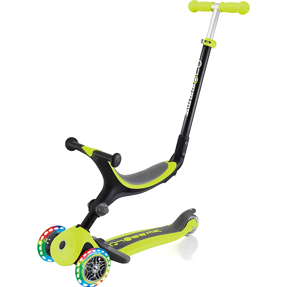 Globber Scooter Go Up Foldable Plus Lights Gr�n