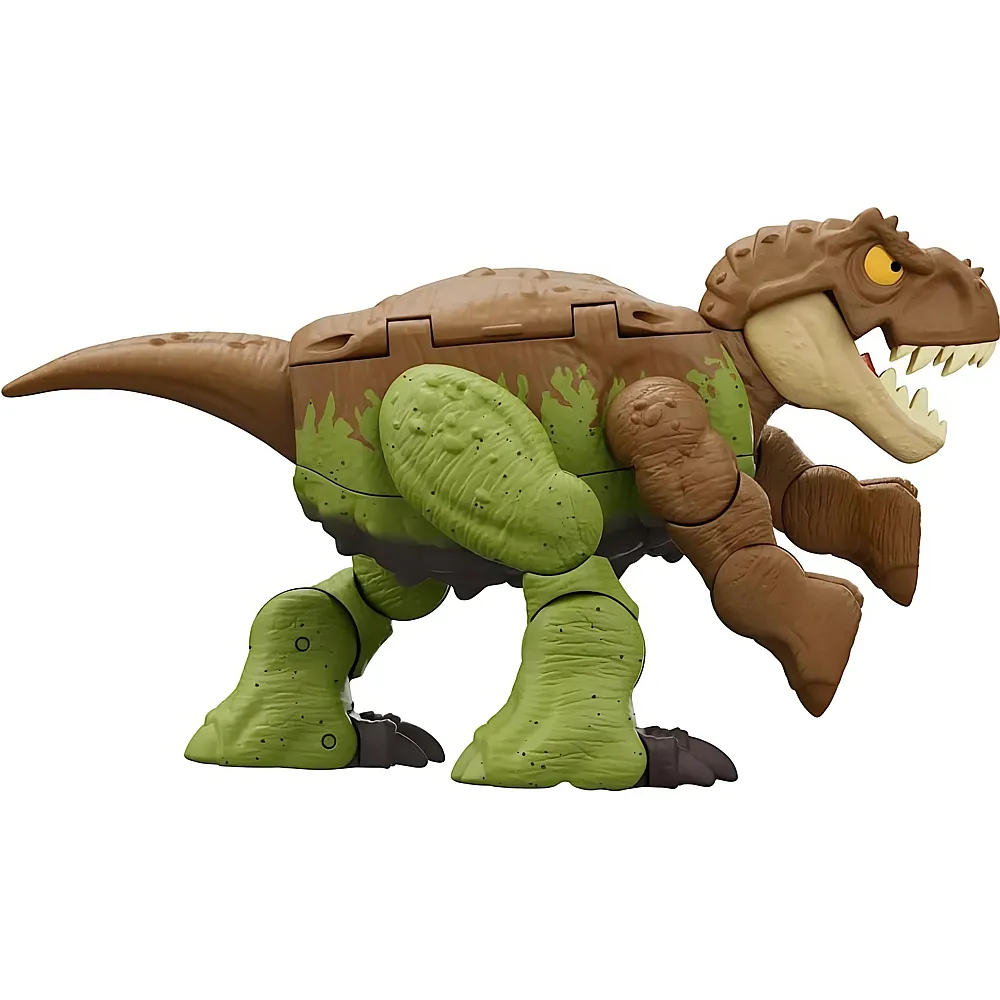 Mattel Jurassic World Fierce Changers Tyrannosaurus Rex & Ankylosaurus Braun