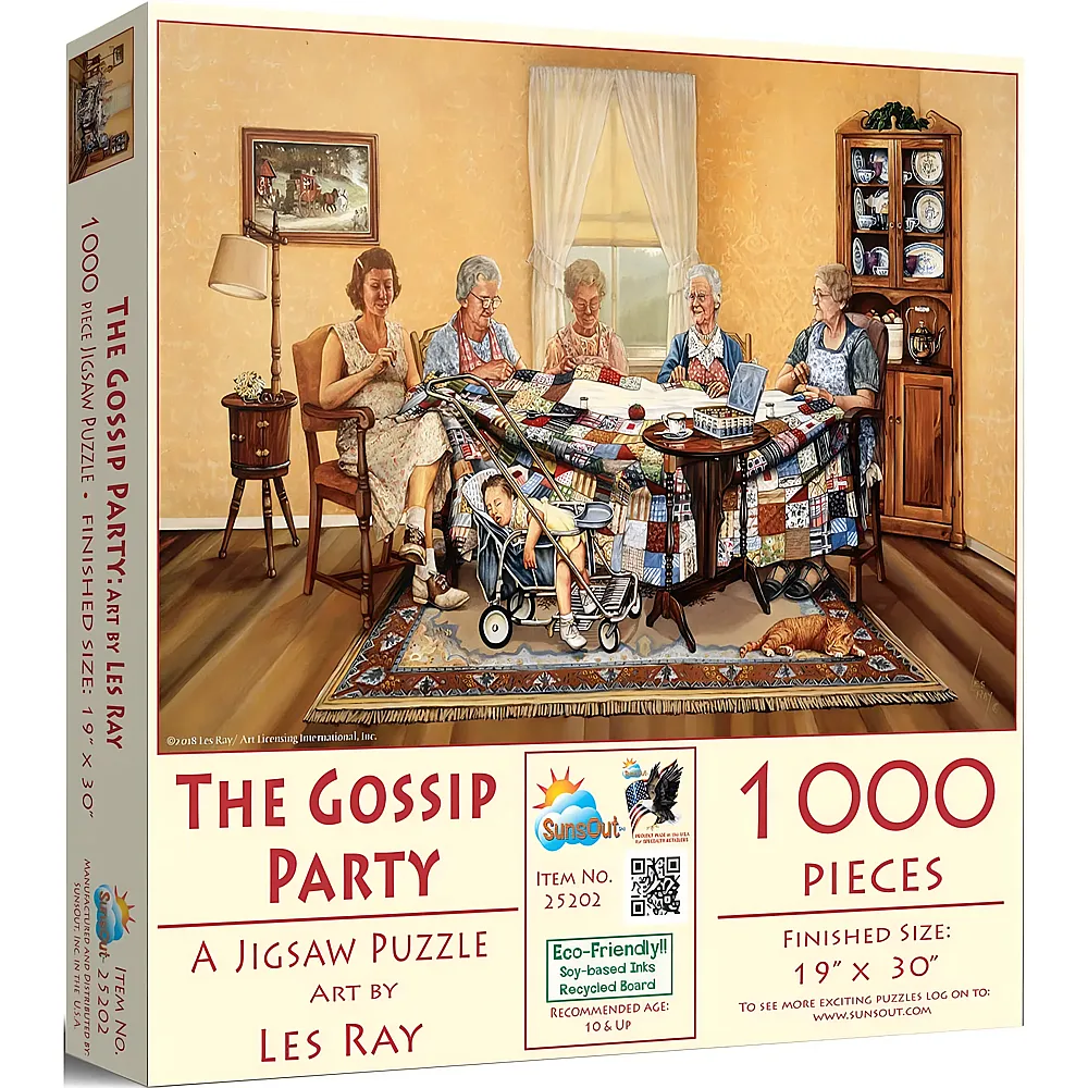 SunsOut Puzzle Les Ray The Gossip Party - 1000 Teile