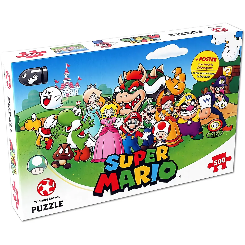 Winning Moves Puzzle Super Mario and Friends 500Teile