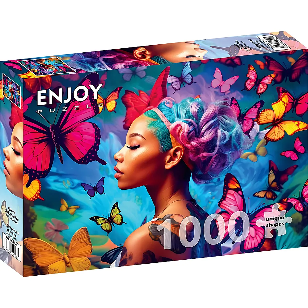 Enjoy Puzzle K�nigin der Schmetterlinge - 1000 Teile
