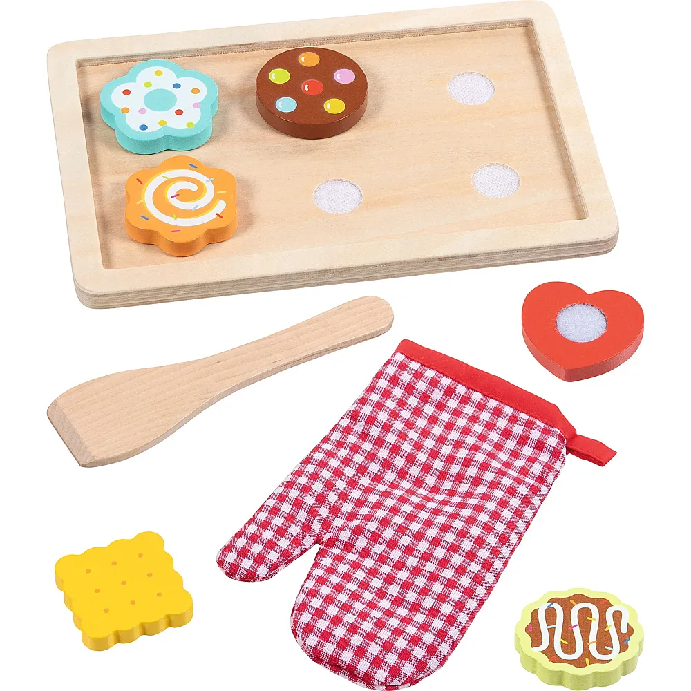 Goki Backset Kekse & Pl�tzchen 9 Teile, Tablett: 22,3 x 14,5 x 1,4 Cm