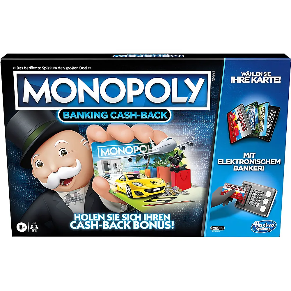 Hasbro Gaming Monopoly Banking Cash-Back
